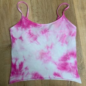 Forever 21 hand cropped tie dyed cami